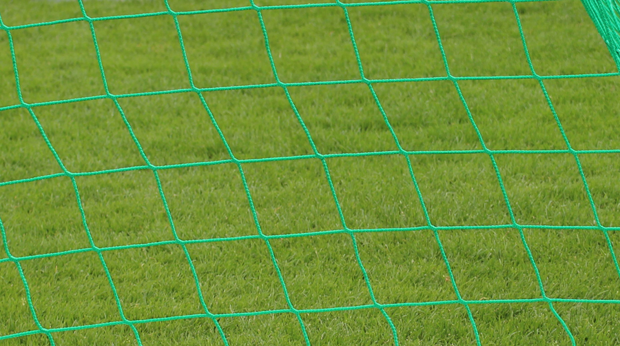 Fußball-Tornetz 7,32 x 2,44 m in grün, Auslage 0,80/1,50 m, PP 4 mm